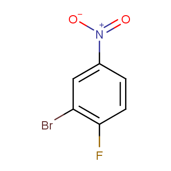 3-溴-4-氟硝基苯化学结构式