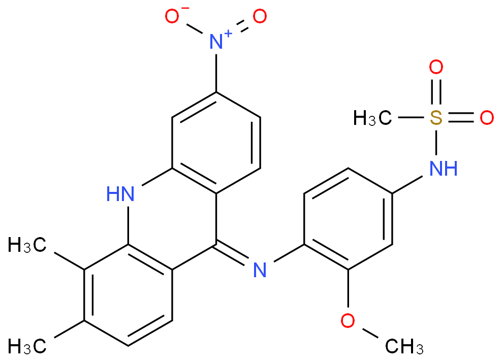 Methanesulfonamide, N-[4-[ (3, 4-dimethyl-6-nitro-9-acridinyl)amino]-3-methoxyphenyl]-  