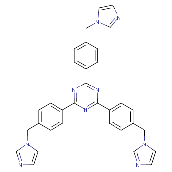 2,4,6-三(4-((1H-咪唑-1-基)甲基)苯基)-1,3,5-三嗪CAS号496861-38-2
