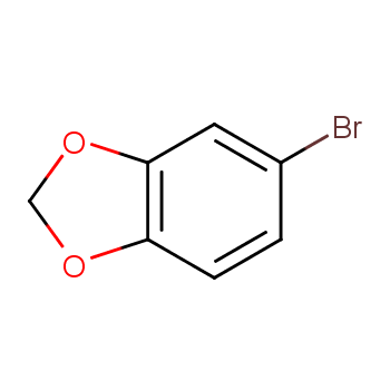4-溴-1,2-亚甲二氧基苯化学结构式