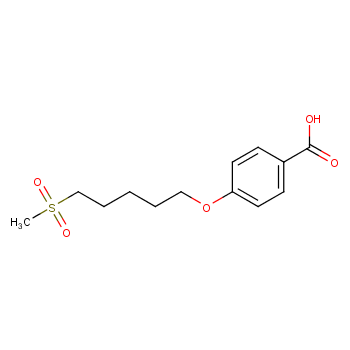 Benzoic acid, 4-[[5-(methylsulfonyl)pentyl]oxy]-