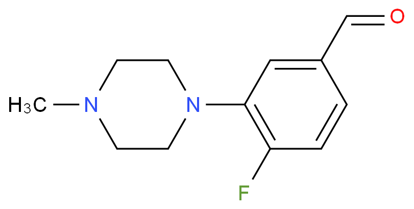 4-Fluoro-3-(4-methylpiperazin-1-yl)benzaldehyde