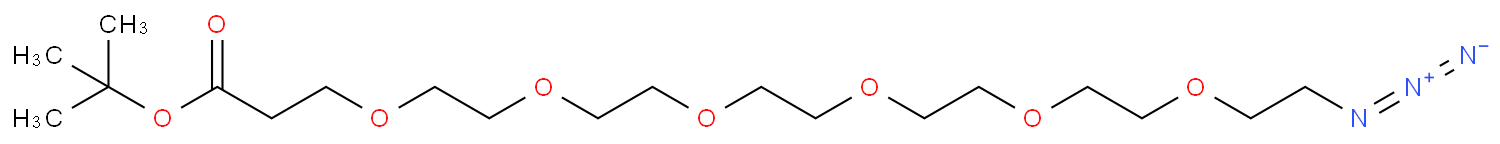 21-叠氮基-4,7,10,13,16,19-六氧杂二十一烷酸叔丁酯化学结构式