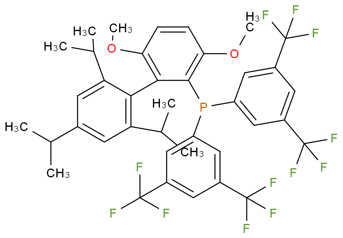 双(3,5-双(三氟甲基)苯基)(2,4,6-三异丙基-3,6-二甲氧基-[1,1-联苯]-2-基)膦/1160861-60-8