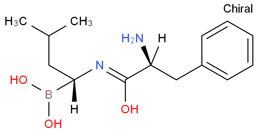[(1R)-1-[[(2S)-2-amino-3-phenylpropanoyl]amino]-3-methylbutyl]boronic acid
