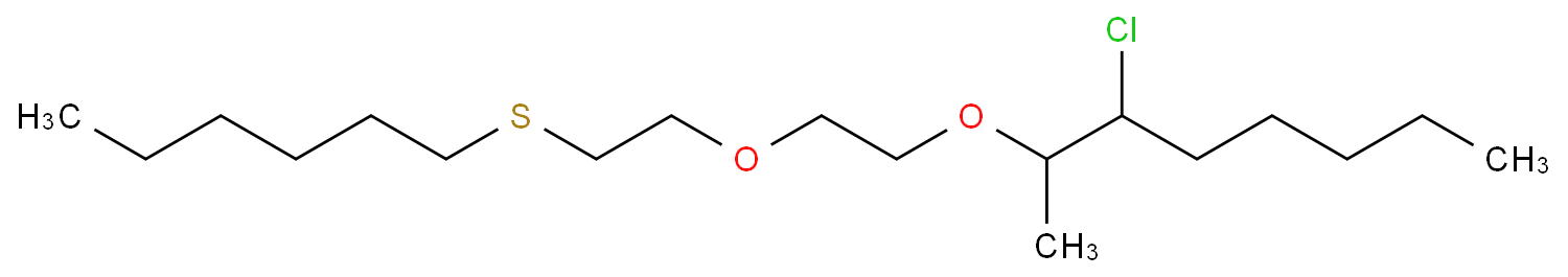  OCTANE, 3-CHLORO-2-[2-[2-(HEXYLTHIO)ETHOXY]ETHOXY]-