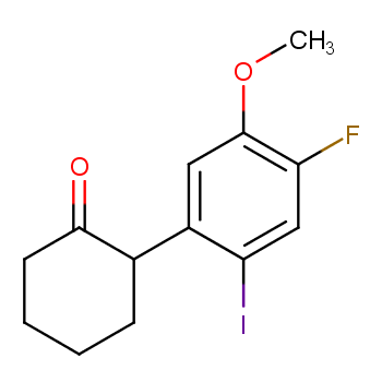 2-(4-氟-2-碘-5-甲氧基苯基)环己烷-1-酮