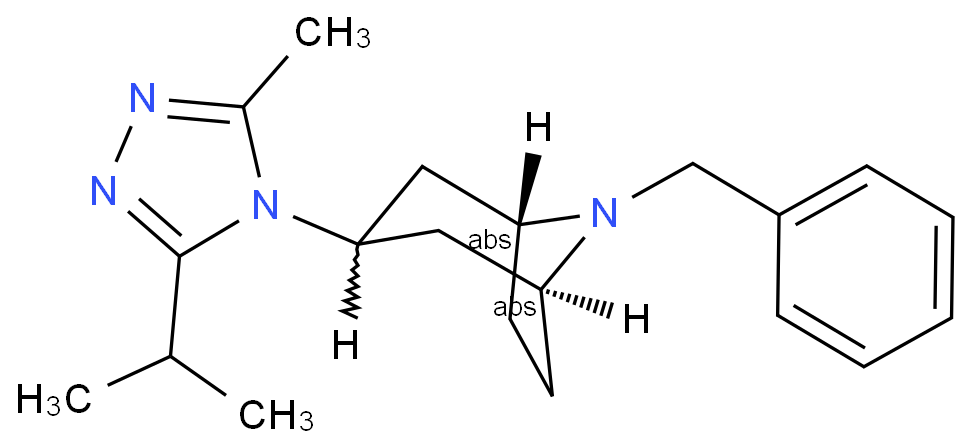 8-芐基-3-外型-(5-異丙基-3-甲基-4H-1,2,4-三唑-4-基)-8-氮雜雙環(huán)(3.2.1)辛烷