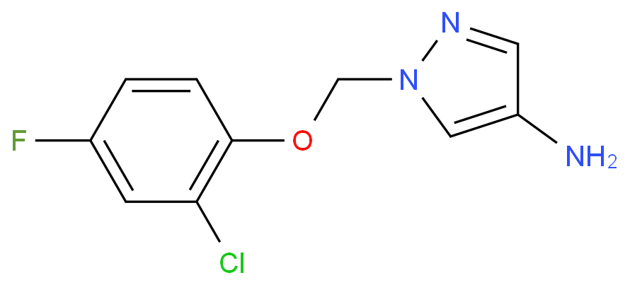 1-(2-CHLORO-4-FLUORO-PHENOXYMETHYL)-1H-PYRAZOL-4-YLAMINE
