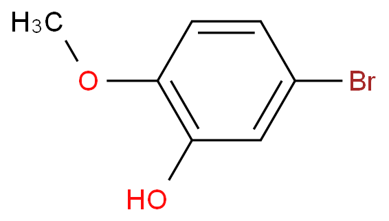 5-溴-2-甲氧基苯酚化学结构式