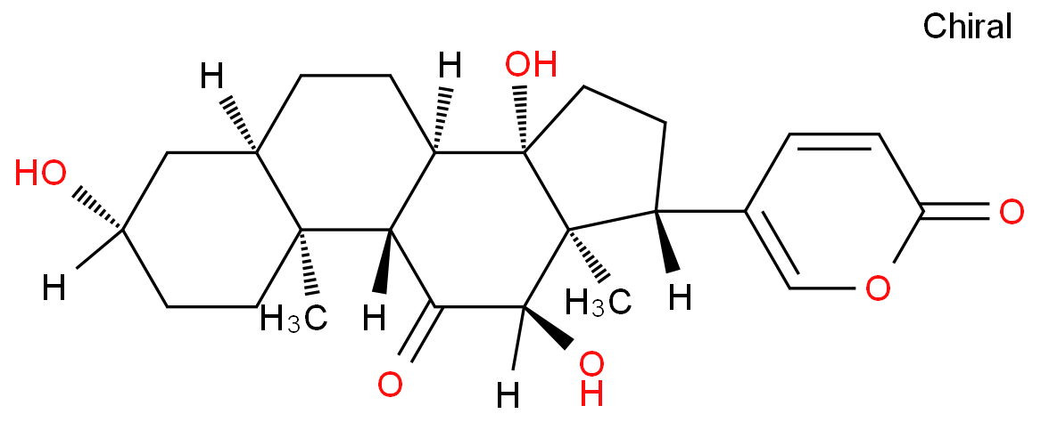 5-[(3S,5R,8R,9S,10S,12R,13S,14S,17R)-3,12,14-trihydroxy-10,13-dimethyl-11-oxo-2,3,4,5,6,7,8,9,12,15,16,17-dodecahydro-1H-cyclopenta[a]phenanthren-17-yl]pyran-2-one