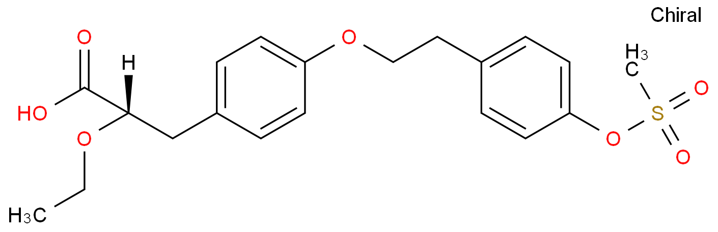 (S)-2-ETHOXY-3-[4-[2-(4-METHANESULFONYLOXY-PHENYL)-ETHOXY]-PHENYL]-PROPIONIC ACID