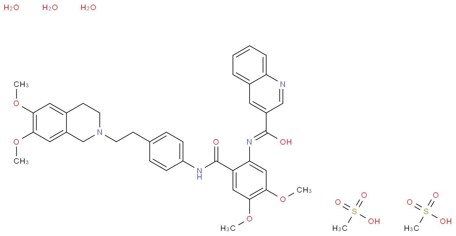 Tariquidar methanesulfonate hydrate (XR9576)