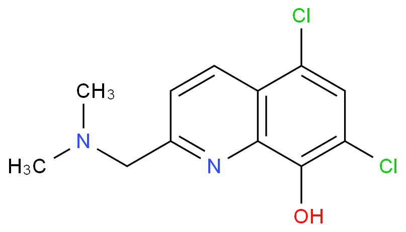 8-?Quinolinol, 5,?7-?dichloro-?2-?[(dimethylamino)?methyl]?-  
