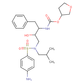 [(3S)-oxolan-3-yl] N-[(2S,3R)-4-[(4-aminophenyl)sulfonyl-(2-methylpropyl)amino]-3-hydroxy-1-phenylbutan-2-yl]carbamate