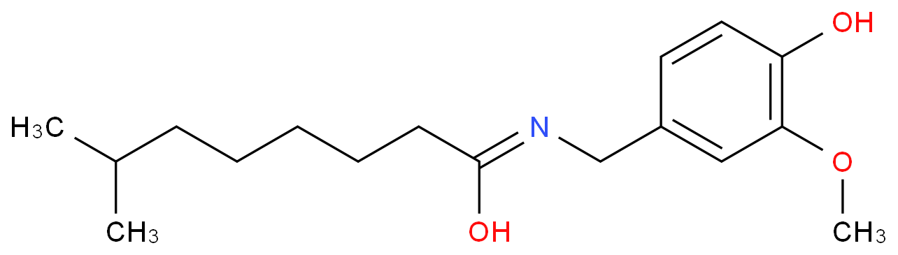 降二氢辣椒碱化学结构式