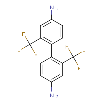 2,2'-二(三氟甲基)二氨基联苯化学结构式