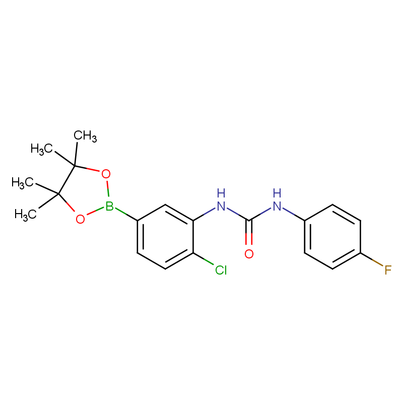 [Perfemiker]4-氯-3-对氟苯基脲基苯硼酸频哪醇酯,97%
