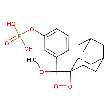 3-(2’-螺旋金刚烷)-4-甲氧基-4-(3’’-磷酰氧基)苯-1,2-二氧杂环丁烷/122341-56-4