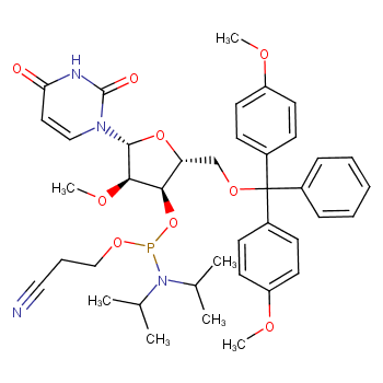 5'-O-(4,4-二甲氧基三苯甲基)-2'-O-甲基尿苷-3'-(2-氰基乙基-N,N-二异丙基)亚磷酰胺