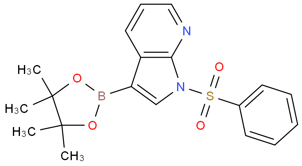 1-(benzenesulfonyl)-3-(4,4,5,5-tetramethyl-1,3,2-dioxaborolan-2-yl)pyrrolo[2,3-b]pyridine