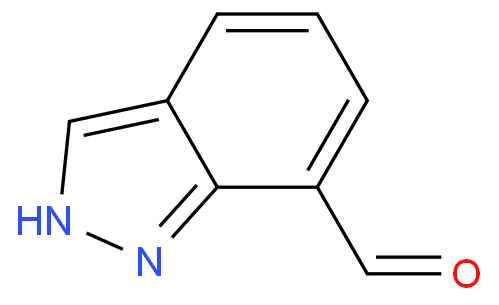 1H-吲唑-7-甲醛化学结构式