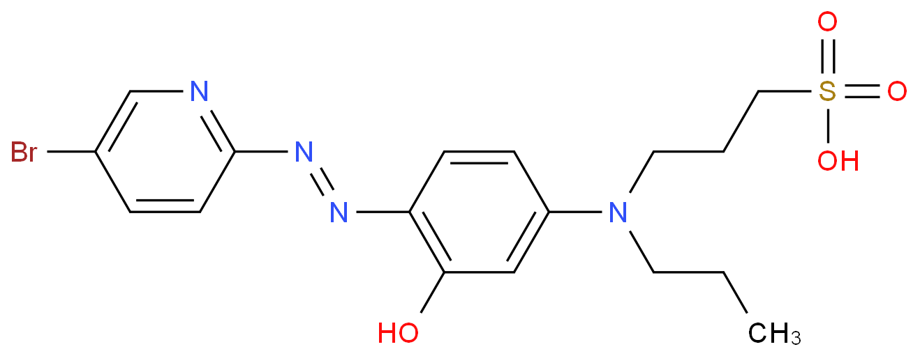 2-[(5-Bromo-2-pyridylazo]-5-[N-propyl-N-(3-sulfopropyl)amino]phenol,disodiumsalt,dihydrate