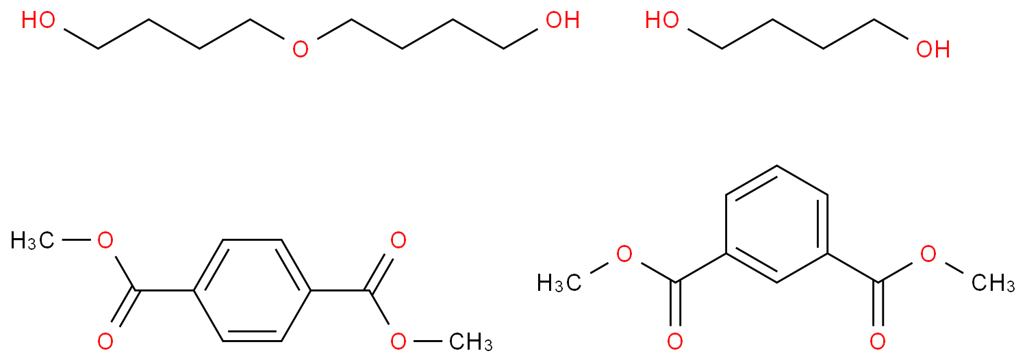 1,3-苯二甲酸二甲酯与1,4-丁二醇、1,4-苯二甲酸和聚(1,4-丁二醇)的聚合物