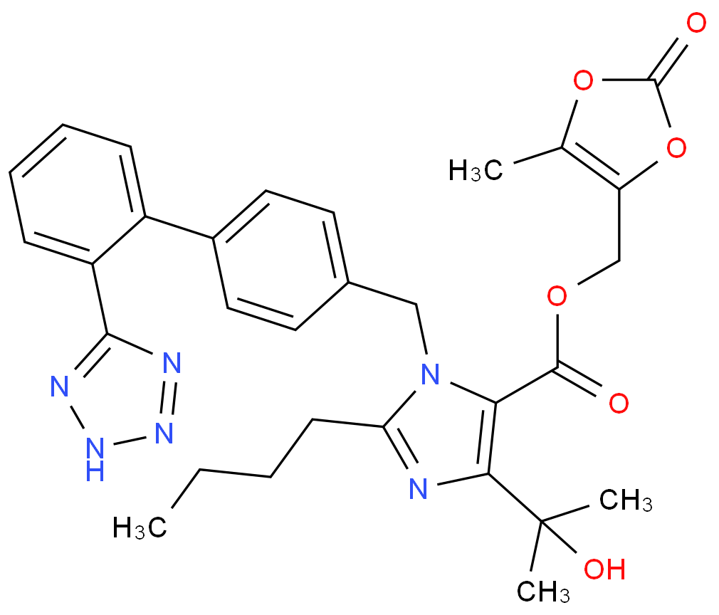 奥美沙坦酯化学结构式