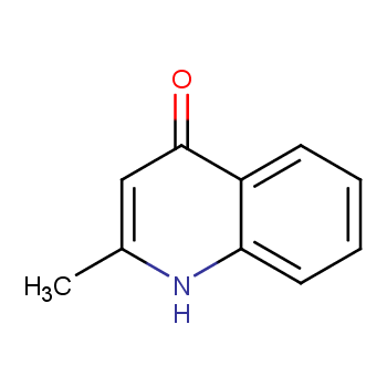 4-羟基-2-甲基喹啉化学结构式