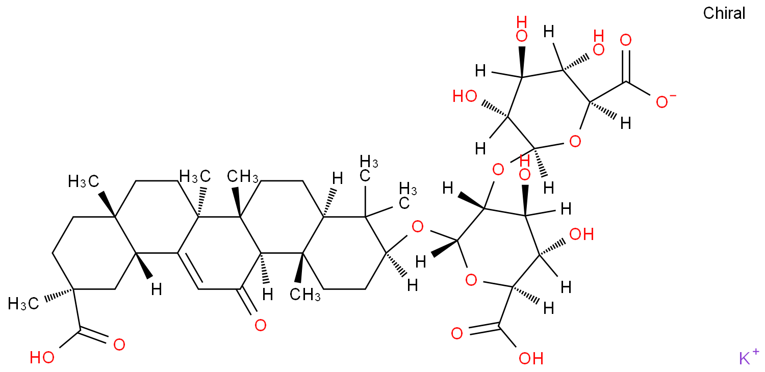 甘草酸钾化学结构式