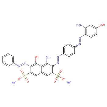 disodium 4-amino-3-[[4-[(2-amino-4-hydroxyphenyl)azo]phenyl]azo]-5-hydroxy-6-(phenylazo)naphthalene-2,7-disulphonate