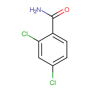 2,4-二氯苯甲酰胺化学结构式