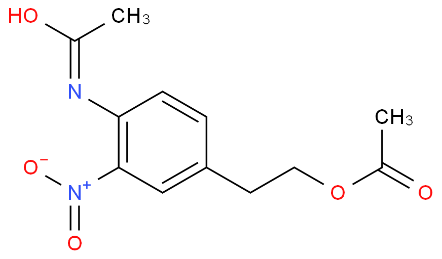 AcetaMide, N-[4-[2-(acetyloxy)ethyl]-2-nitrophenyl]-