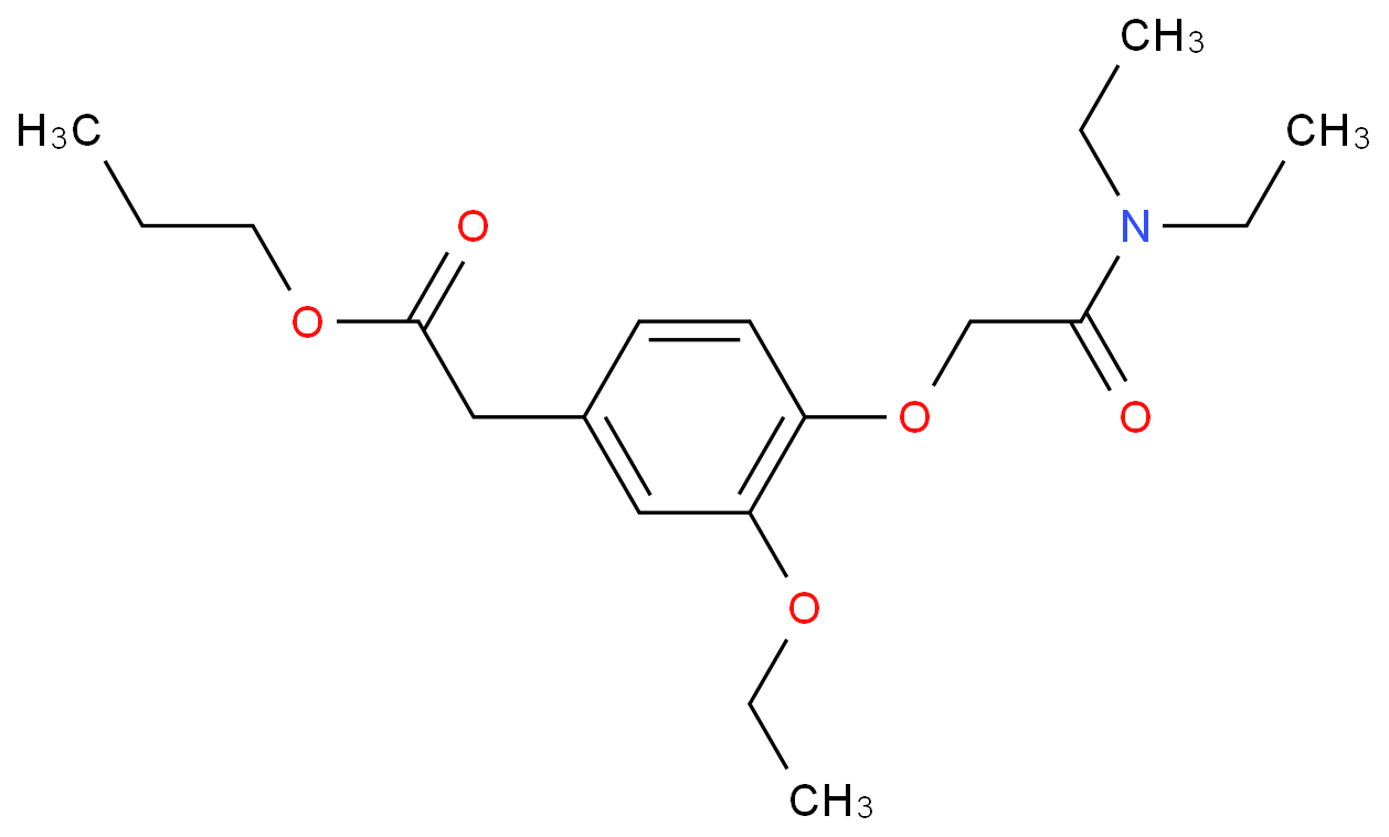 Benzeneacetic acid, 4-[2-(diethylaMino)-2-oxoethoxy]-3-ethoxy-, propyl ester