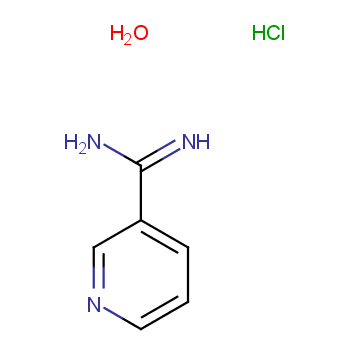 3-吡啶偕胺肟盐酸盐化学结构式