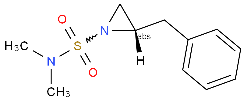 (S)-2-苄基-N,N-二甲基氮杂环丙烷基-1-磺酰胺化学结构式