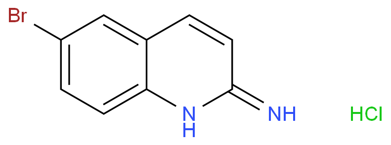 2-氨基-6-溴喹啉化学结构式