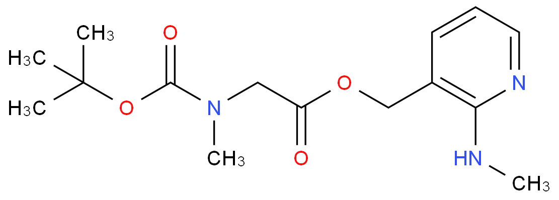 (2-(methylamino)pyridin-3-yl)methyl 2-((tert-butoxycarbonyl)(methyl)amino)acetate