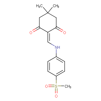 5,5-DIMETHYL-2-(((4-(METHYLSULFONYL)PHENYL)AMINO)METHYLENE)CYCLOHEXANE-1,3-DIONE