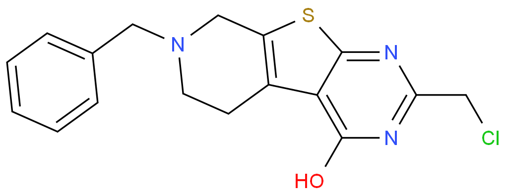 11-benzyl-5-(chloromethyl)-8-thia-4,6,11-triazatricyclo[7.4.0.0,]trideca-1(9),2,4,6-tetraen-3-ol