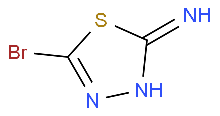 2-氨基-5-溴-1,3,4-噻二唑化学结构式