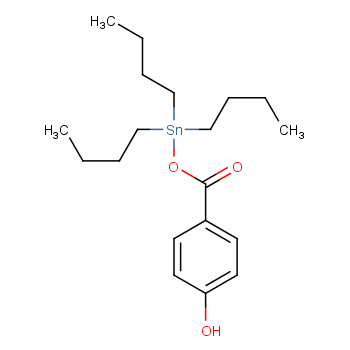 Benzoic acid,4-hydroxy-, tributylstannyl ester