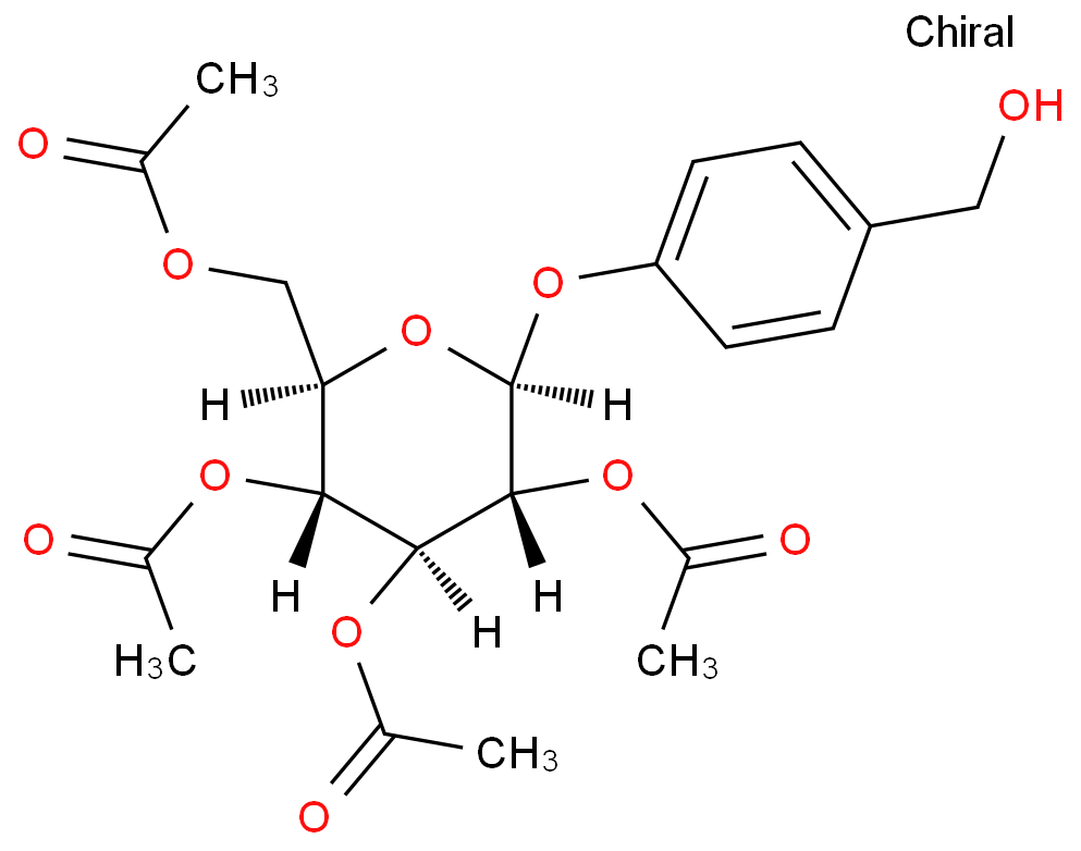 乙酰天麻素化学结构式