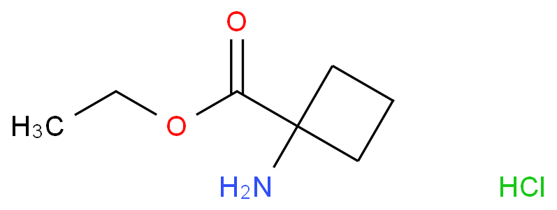1-氨基环丁烷甲酸乙酯盐酸盐化学结构式