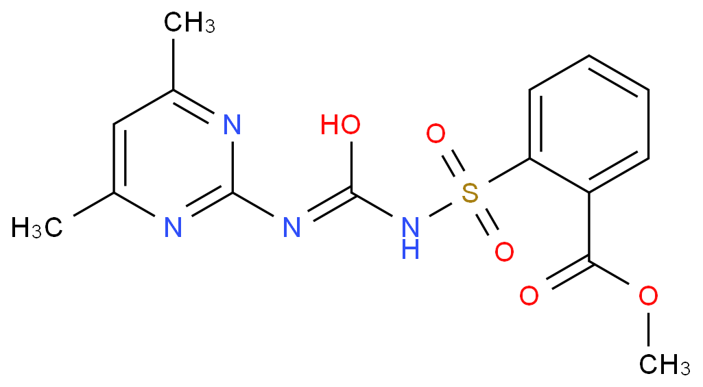 甲嘧磺隆化学结构式