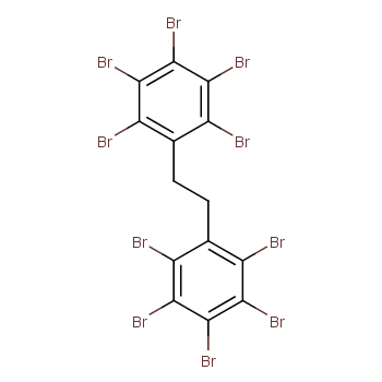 1,2-Bis(pentabromophenyl) ethane structure