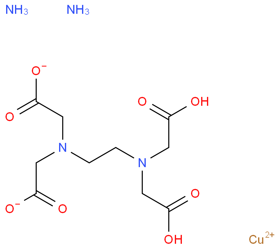 Ethylenediaminetetraacetate-copper-ammonia complex