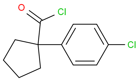1-(4-CHLOROPHENYL)-1-CYCLOPENTANECARBONYLCHLORIDE