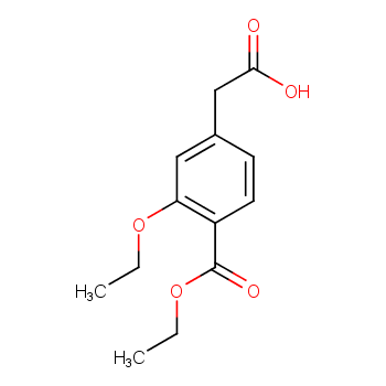 3-Ethoxy-4-ethoxycarbonyl phenylacetic acid structure